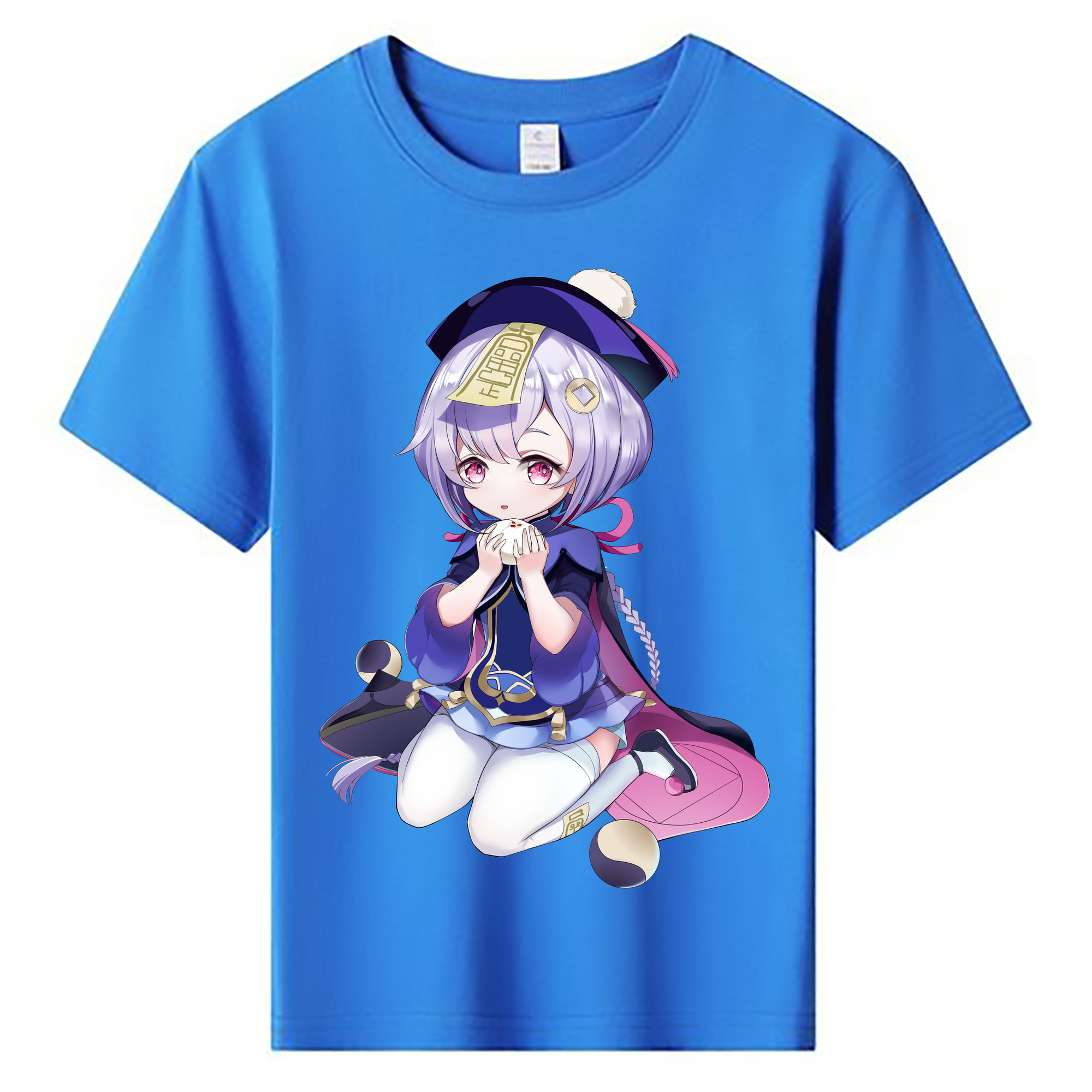 げんし神 七七 なな  genshin Nana 綿100％キッズTシャツ（フロントプリント）